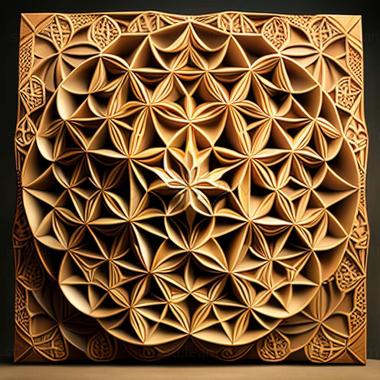 3D model sacred geometry (STL)